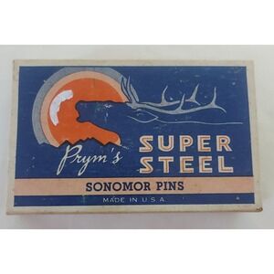 Vintage‎ Prym's Super Steel Dressmaker Pins Sonomor 1/2 LB No. 17 Sewing
